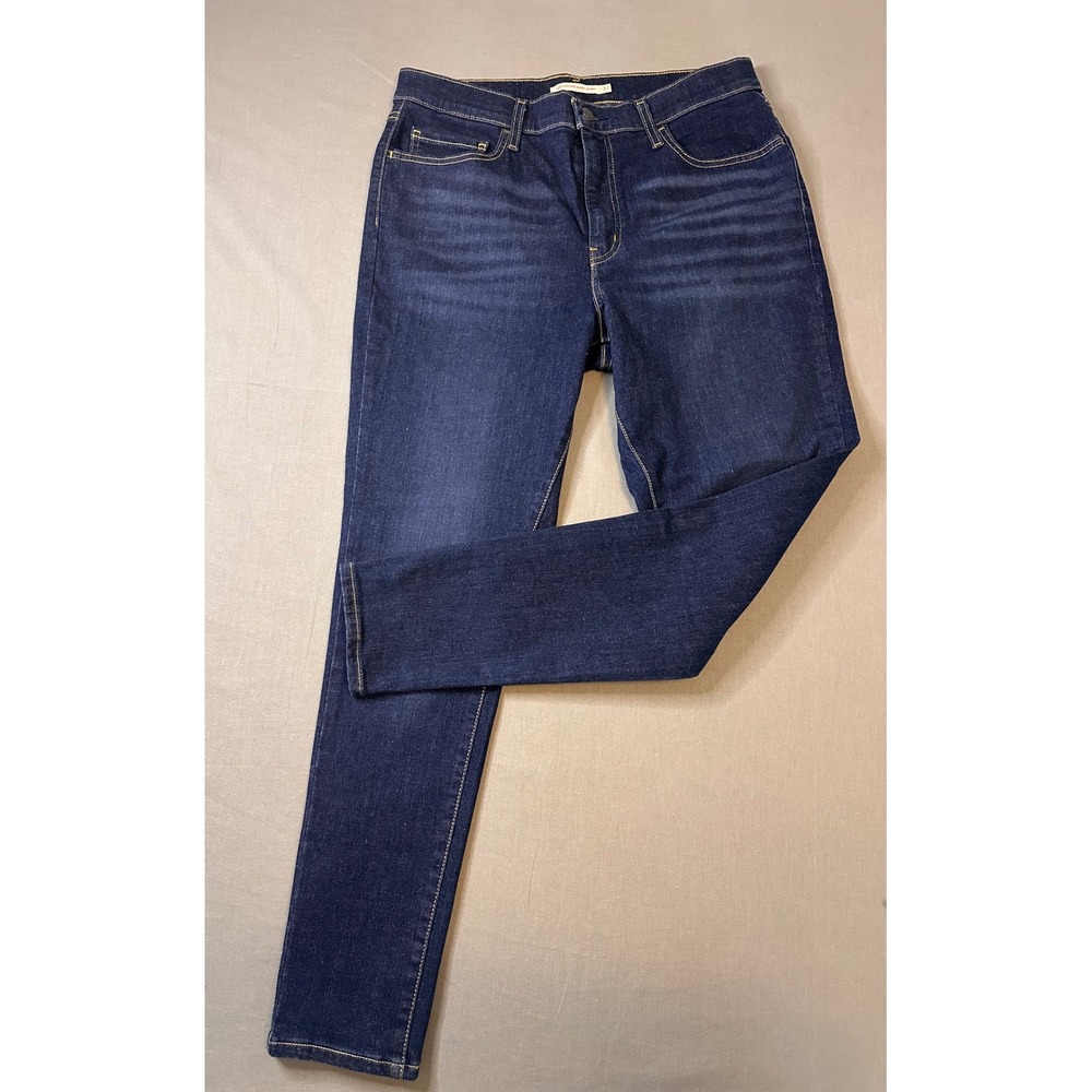 Levis 720 High Rise Super Skinny Jeans Dark Wash Indigo Denim Womens 32